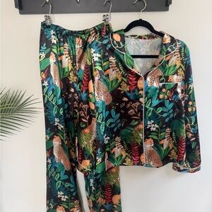 Boho Tropical Pajama Set - Brand New, Never Worm